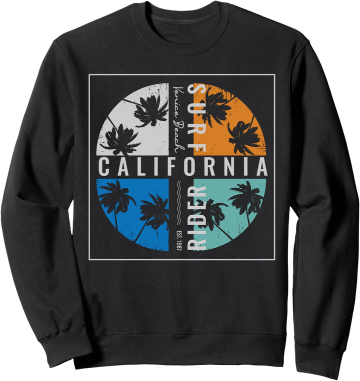 California Surf Rider Venice Beach Est 1987 Sweatshirt