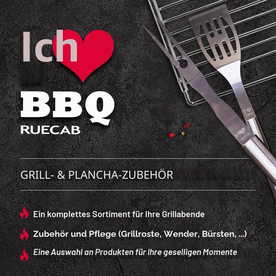 ruecab 1073 einfach Grillrost aus Edelstahl, Silber 0,5 x 62 x 35 cm