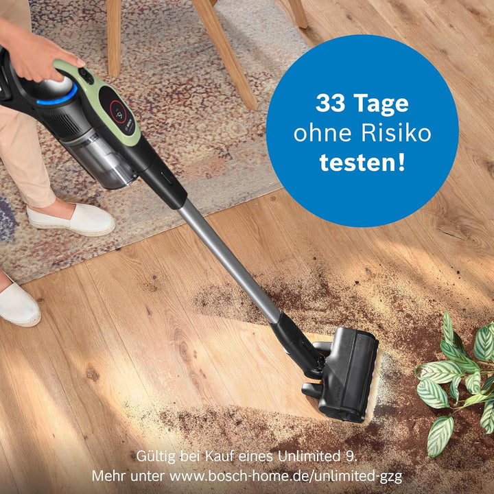 Bosch Akku-Staubsauger Unlimited 9 BBS921TBA, kabellos, MicroClean Technology, Display, Staubkomprim
