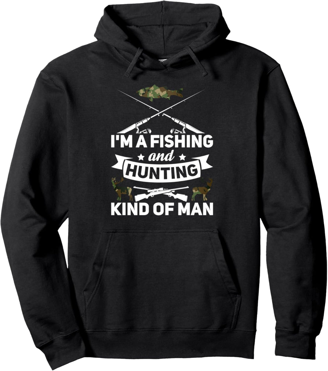 Ich bin ein Fischen und Jagen Art von Mann Hunter Pullover Hoodie