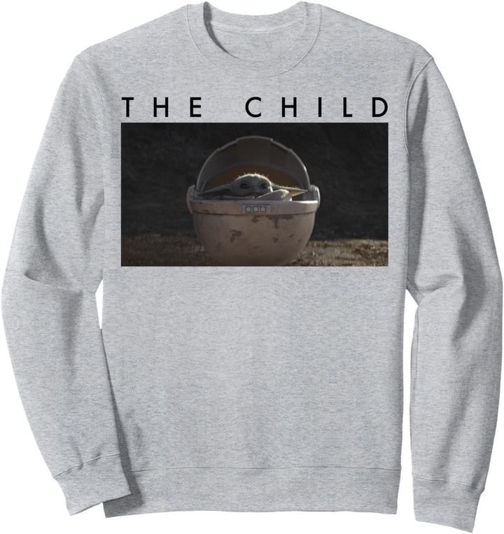 Star Wars The Mandalorian The Child Simple Text Frame Sweatshirt