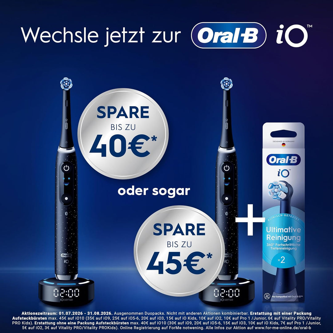 Oral-B iO Series 6 Sensitive Edition Elektrische Zahnbürste/Electric Toothbrush, 2 Aufsteckbürsten,