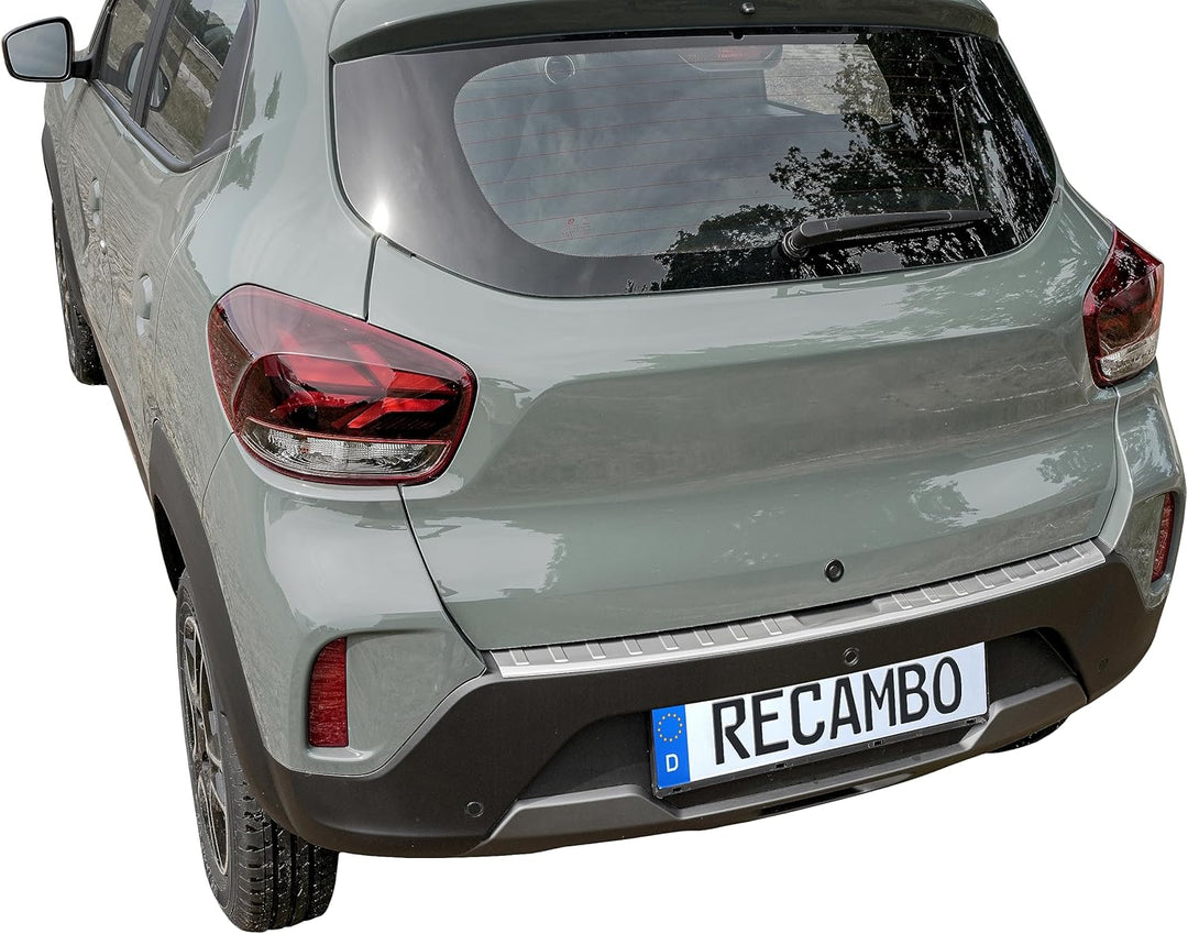 Ladekantenschutz Edelstahl MATT kompatibel für Dacia Spring | BJ ab 2022> | premium Qualität von REC