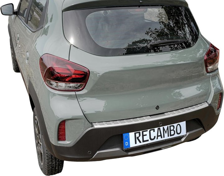 Ladekantenschutz Edelstahl MATT kompatibel für Dacia Spring | BJ ab 2022> | premium Qualität von REC