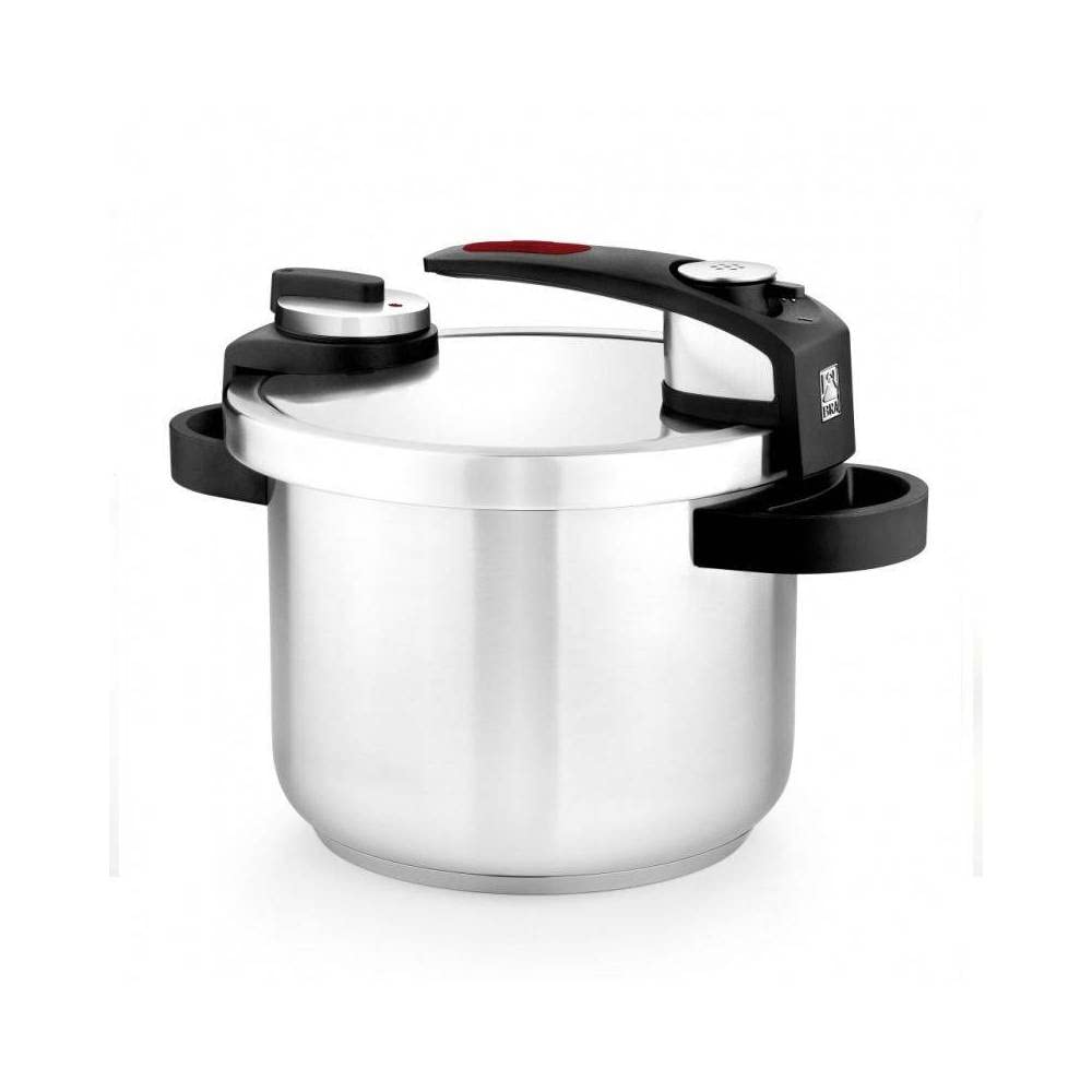 BRA Tekna Olla a Presión Rápida, Acero Inoxidable, Gris, 22 cm