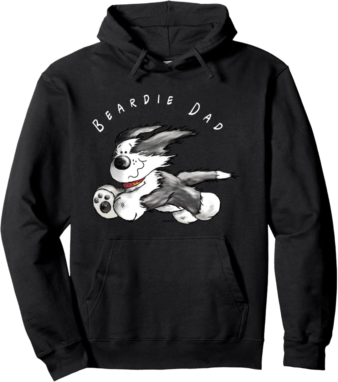 Bearded Collie Papa I Beardie Hunde Herrchen Geschenk Pullover Hoodie