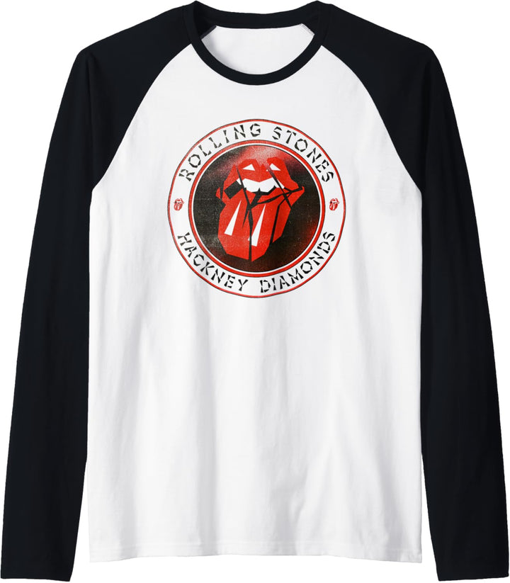 Offizielles The Rolling Stones HD Circle Logo Raglan