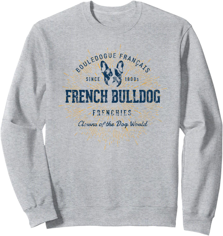 French Bulldog Vintage Retro Französische Bulldogge Sweatshirt