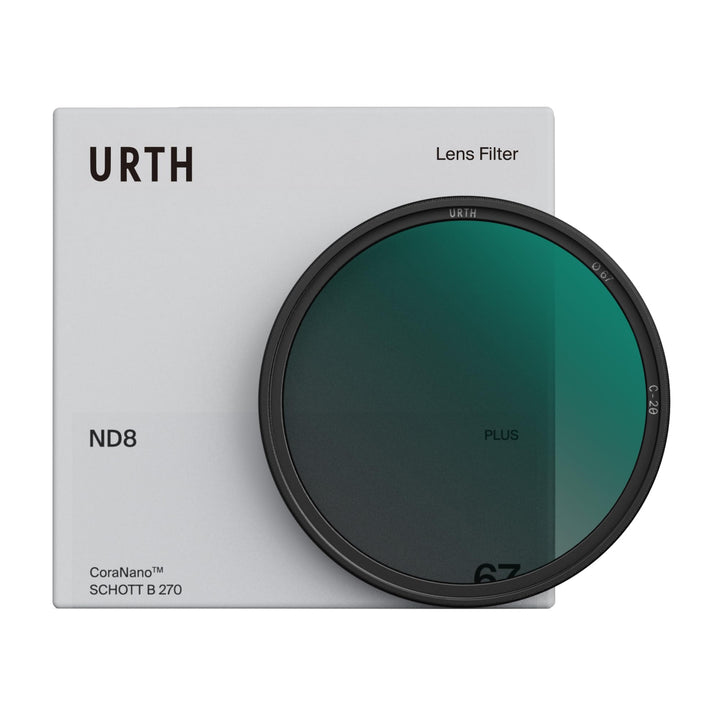 Urth 37 mm Graufilter ND8 (3 Stop) ND Filter (Plus+) 37mm, 37mm