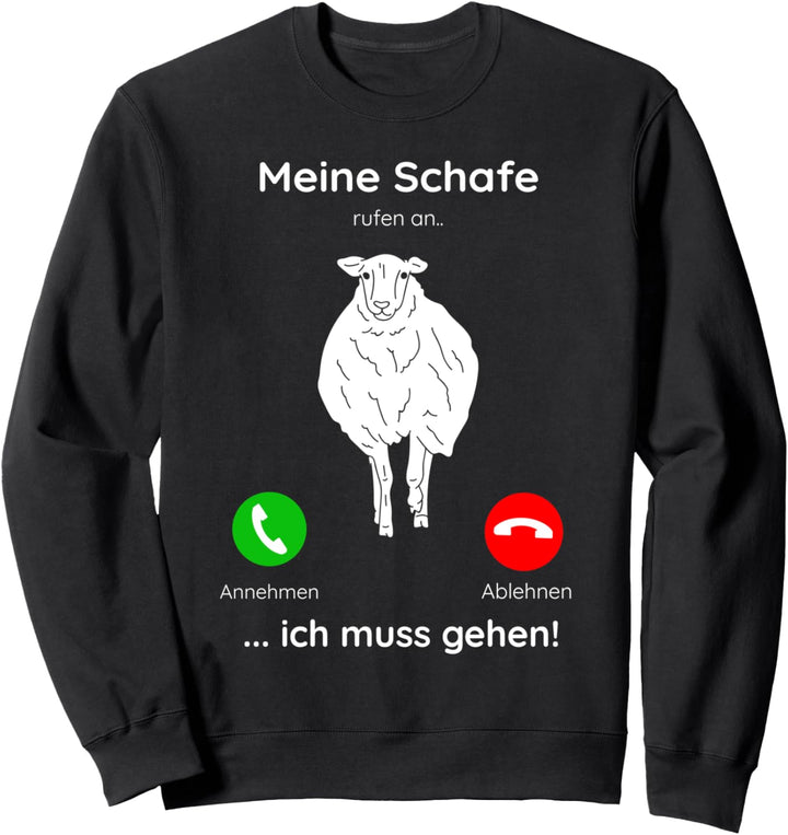 Schafe lustiges Geschenk Schäfer Landwirt Bauer Shirt Sweatshirt