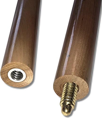2xBillardqueue zweiteilig ECO in toller Optik+10 Ersatzschraubleder schwarz-blau, schwarz-blau