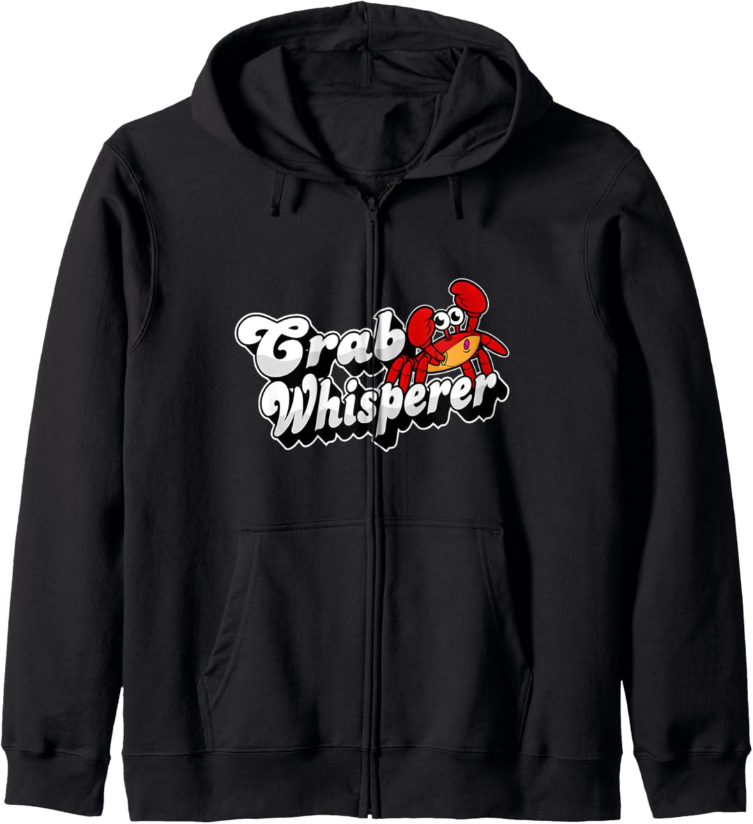 Krebsflüsterer Krabbenflüsterer Krabbenfänger mit blauen Kla Kapuzenjacke