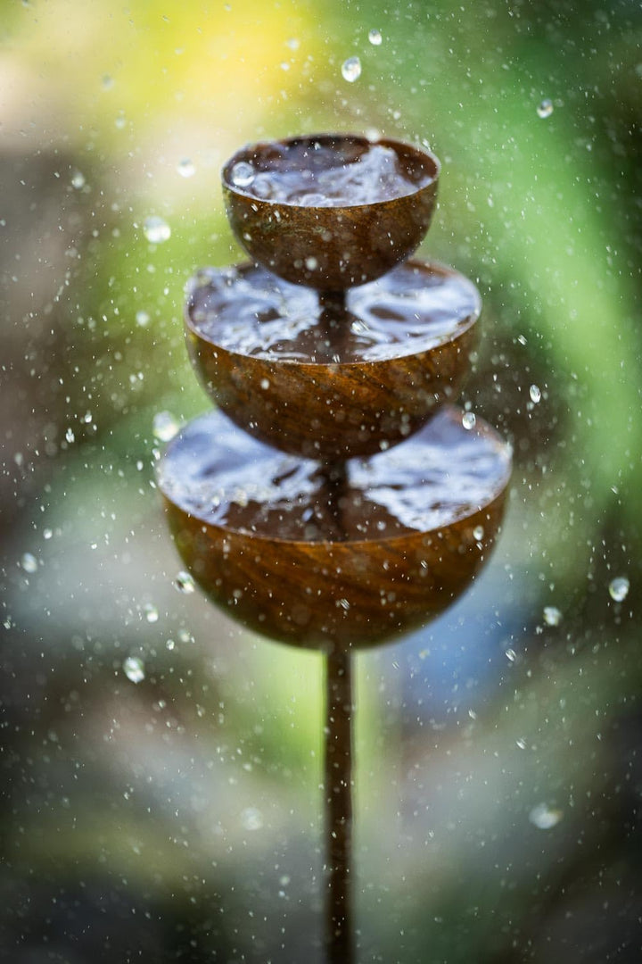 Regenfänger Gartenstecker Rost Insektentränke Metall Gartendeko Edelrost Edelrostoptik rostiger Beet