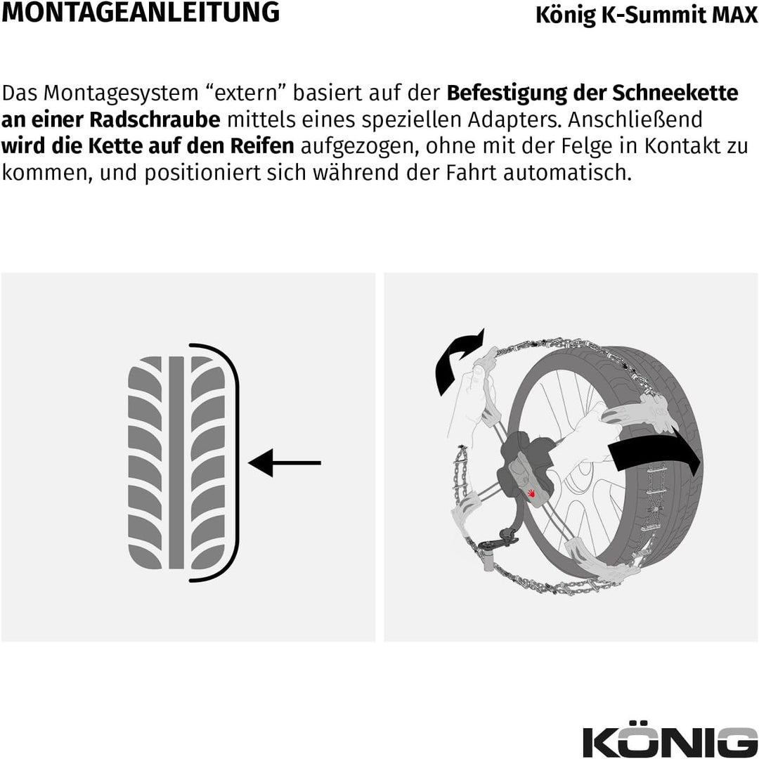 KÖNIG K-SUMMIT MAX K44 - Schneeketten, K44