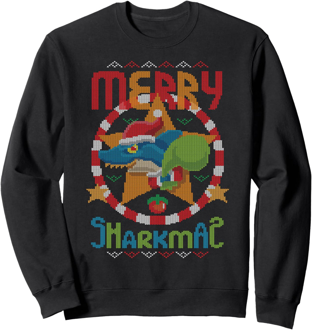 Shark Santa Claus Merry Sharkmas Hai Ugly Christmas Sweater Sweatshirt