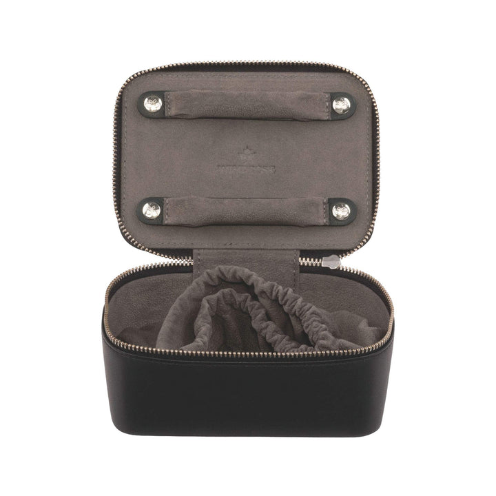 Windrose Nappa - Schmucketui 14 cm black Schwarz, Schwarz