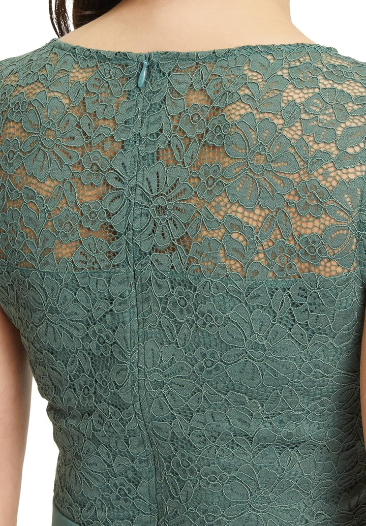 Vera Mont Damen Cocktailkleid mit Spitze 40 Dark Forest, 40 Dark Forest