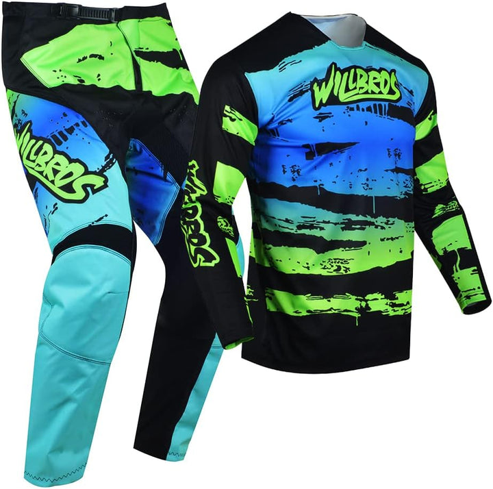 Motocross Jersey Hose Kombination Männer Frauen Motorrad MX Reitausrüstungsset Radfahren Offroad Dre
