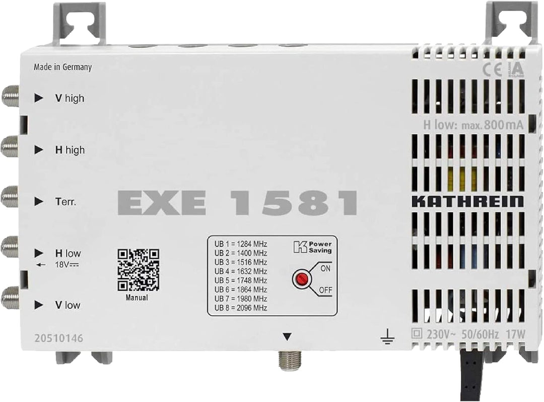 Kathrein CAS 90 ro Sat-Antenne multifeedfähig rotbraun - 8 Teilnehmer mit Unicable 8 Teiln. Unicable
