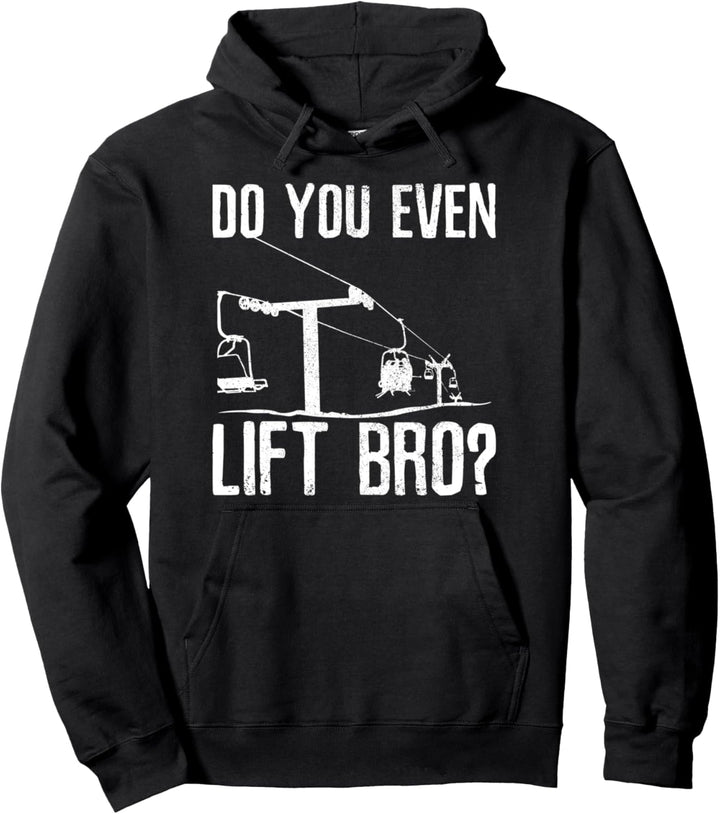 Ski Snowboard - Skilift Spruch Lustig Skifahrer Geschenk Pullover Hoodie
