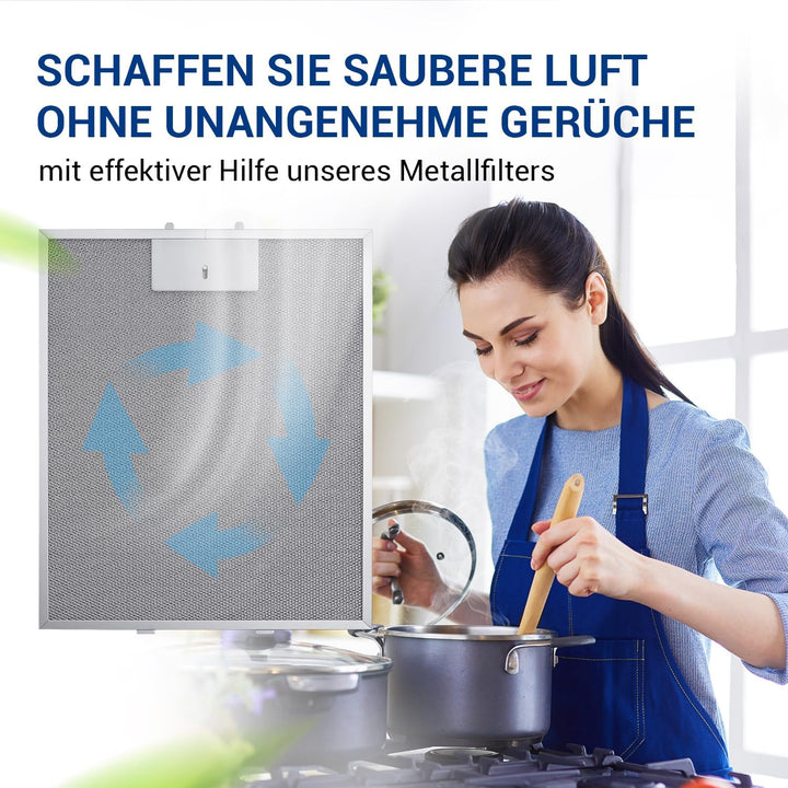 VIOKS Metall Dunstabzug Filter 310x250 mm für Bosch 3BD-764B / 3BD796B / D8602 1 Stück, 1 Stück