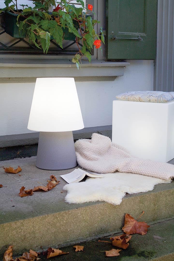 Light Life Leuchtobjekt Lampe "Grey" 60 cm (Solar) Indoor & Outdoor Grau, Grau