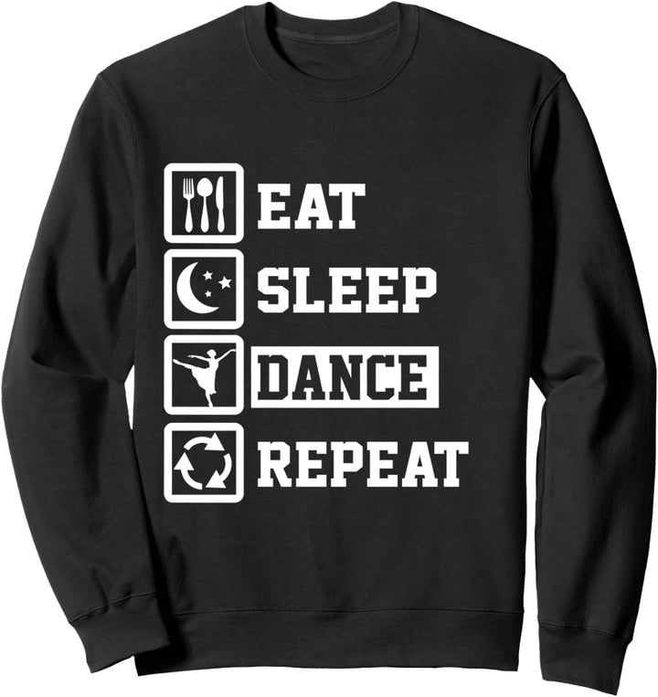 Eat Sleep Ballerina Repeat Funny Ballerina Sweatshirt