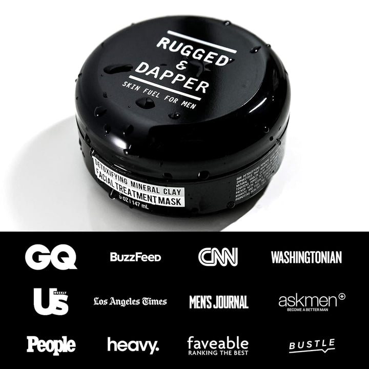 RUGGED &amp; DAPPER Gesichtsmaske aus Ton für Männer 5 OZ