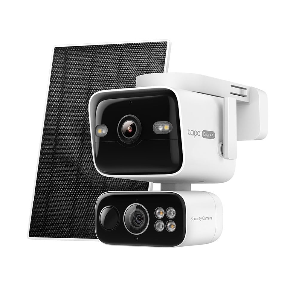 Tapo C675D KIT 4K Solar-Überwachungskamera Aussen mit Akku, 169° Ultraweitwinkel & 6mm Teleobjektiv,