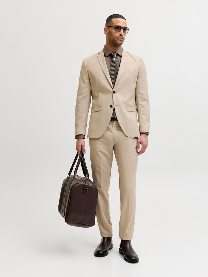 JACK & JONES Male Einreihiger Blazer JPRSOLARIS Super Slim Fit Blazer 42 Pure Cashmere, 42 Pure Cash