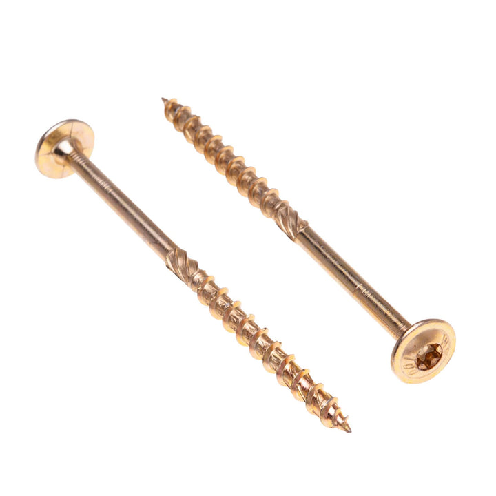 Holzschrauben von Keple 6 mm x 80 mm - Selbstschneidende Torx-Schrauben für Holz &amp; Bahnschwellen Lan