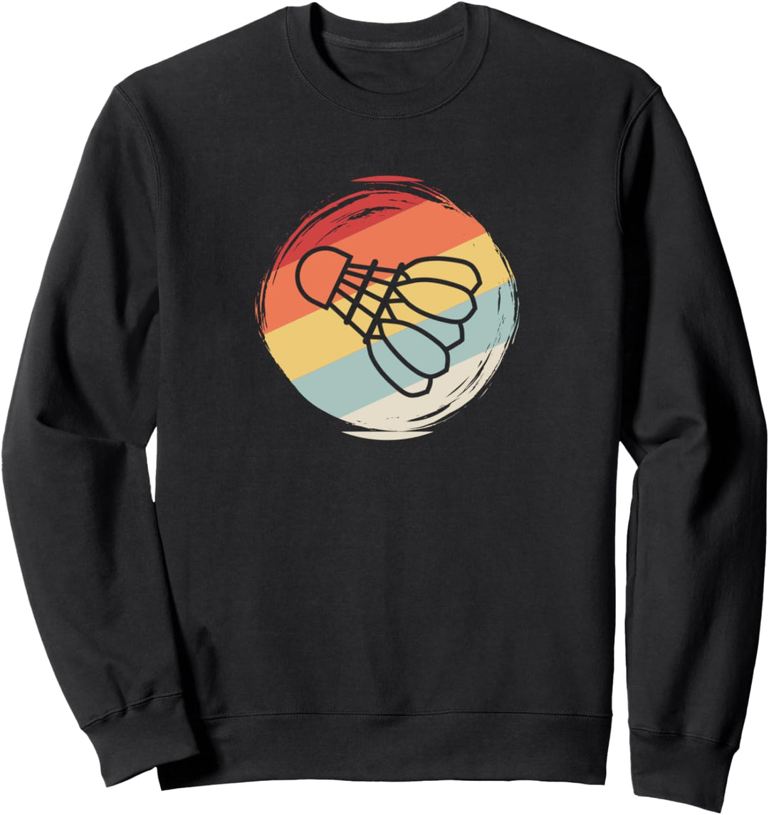 Badmintonball Retro Vintage Design Badminton Sweatshirt