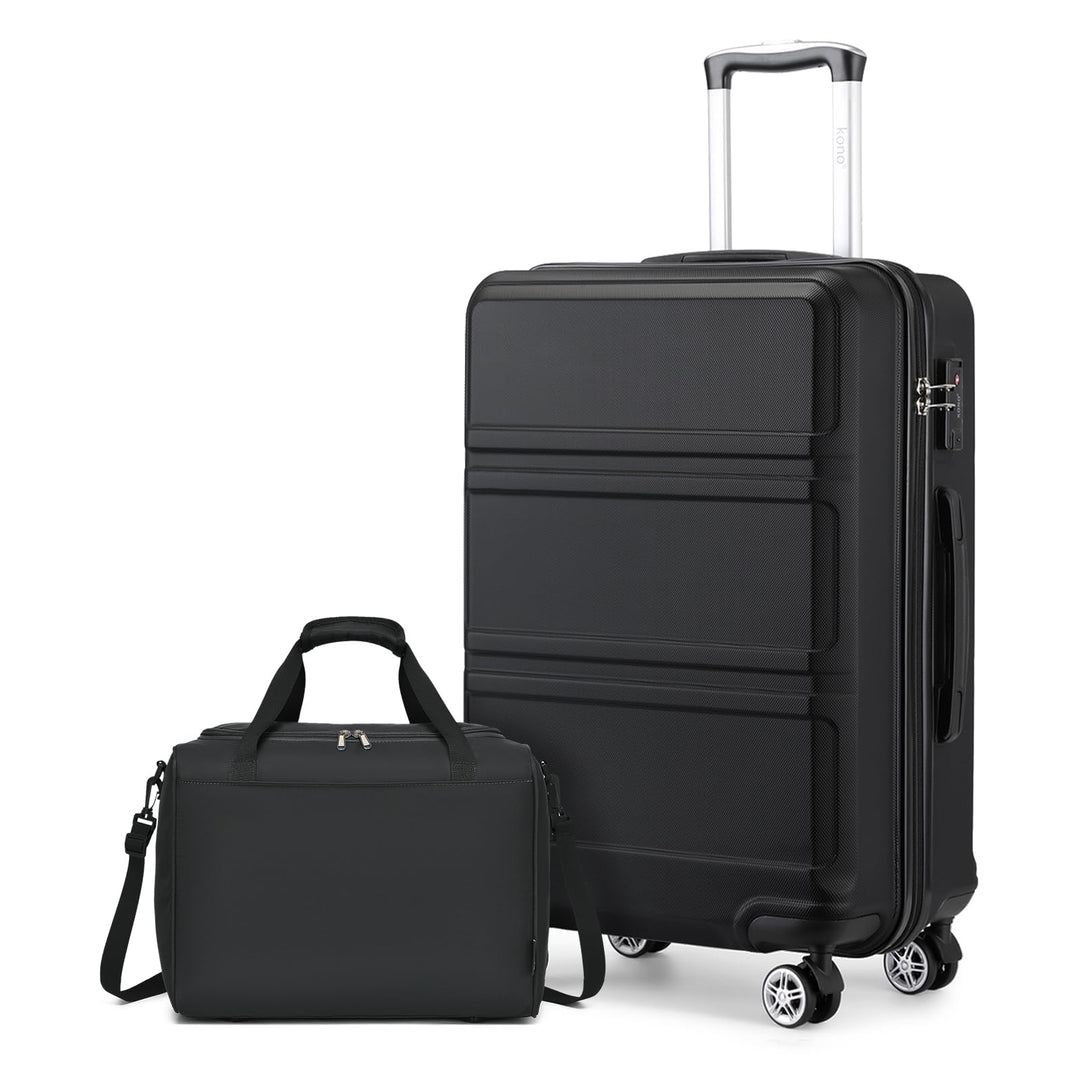KONO Gross Rollkoffer Reisekoffer Set Gepäcksets 2 Teilig, 74cm Gross Trolley Koffer mit Ryanair Rei