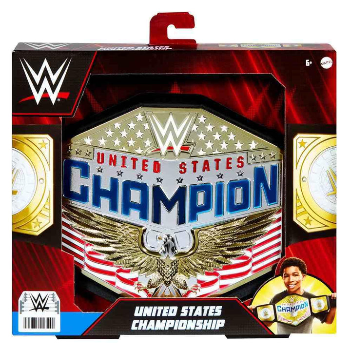 Mattel WWE United States US Championship Rollenspiel Kinder Titelgürtel, authentisches Styling mit v