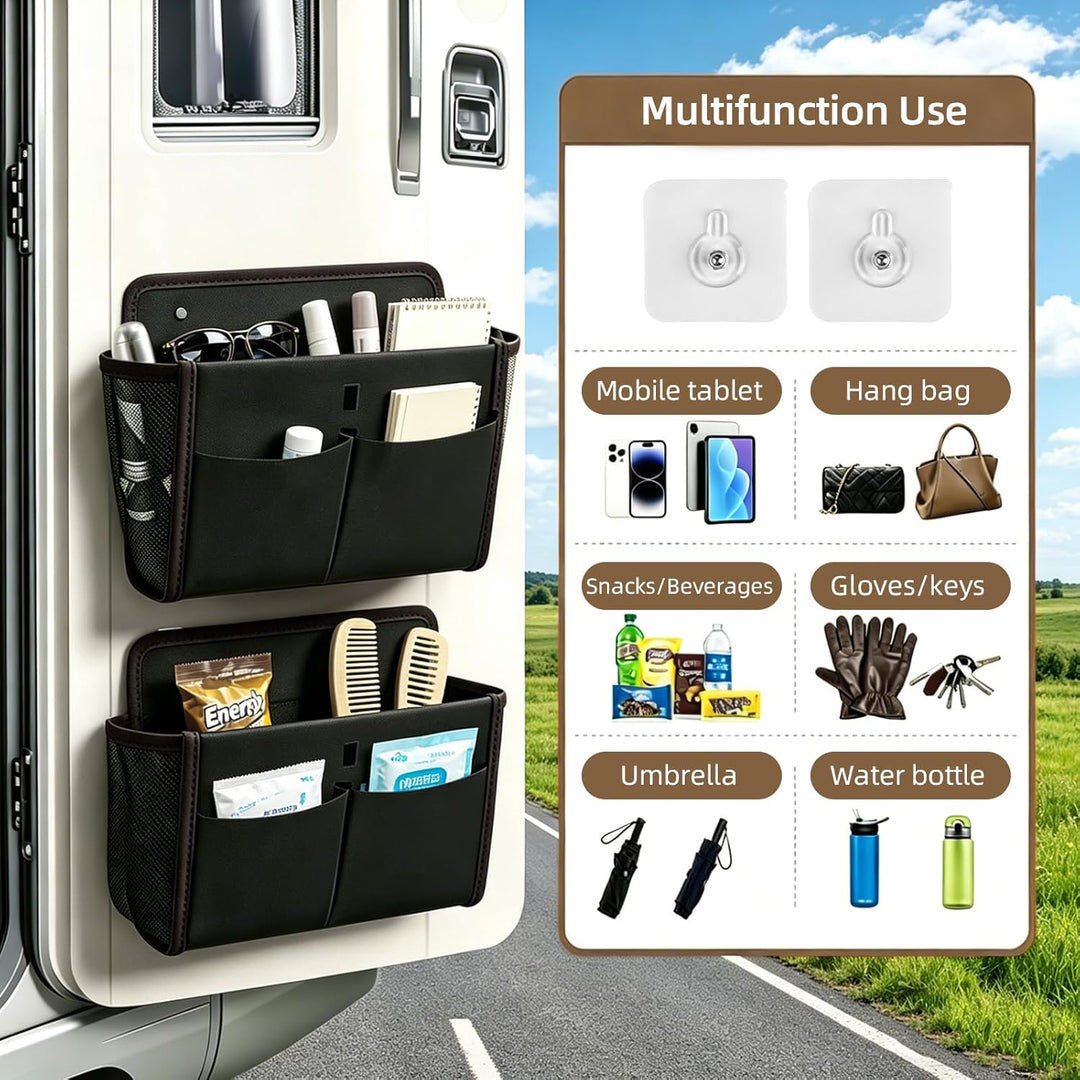 FRUHLING 2 Stück Wohnwagen Tür Organizer Hängeorganizer Selbstklebend Organizer Camping Wohnmobil Hä