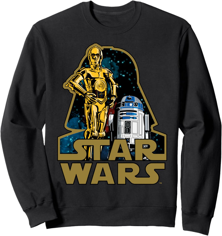 Star Wars C-3PO & R2-D2 Vader Patch Logo Sweatshirt