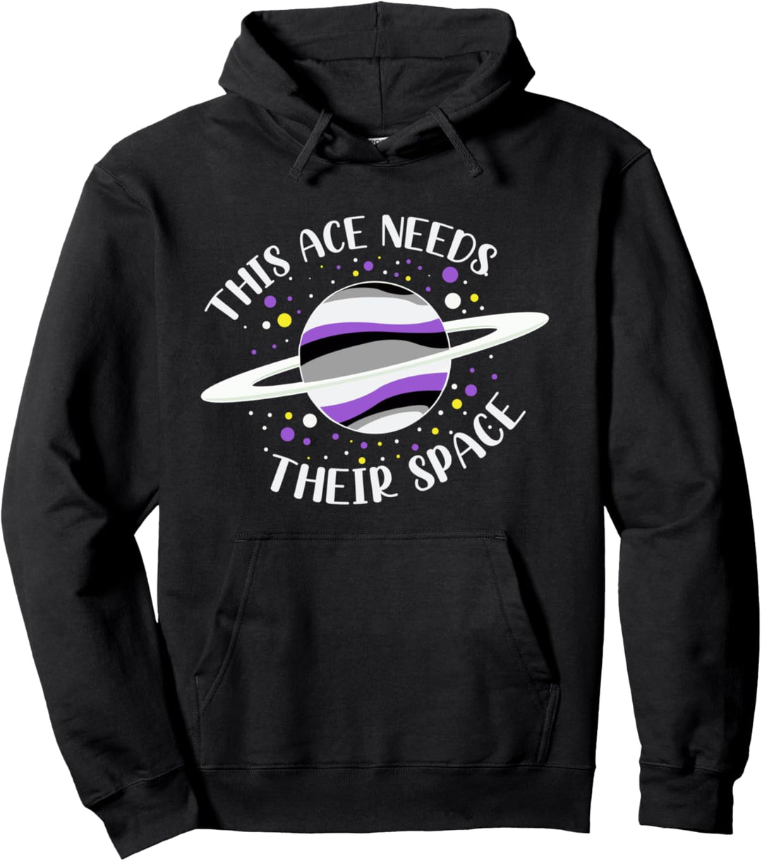Ace Flagge Planet LGBTQ Queer Geschenk Lustiges Asexuell Pullover Hoodie