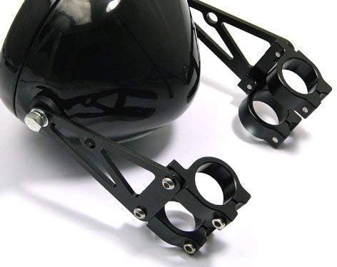 Alchemy Parts Hochwertig Paar Schwarz 44/45mm Durchmesser CNC Bearbeitet Scheinwerfer-Halter/Gabel K