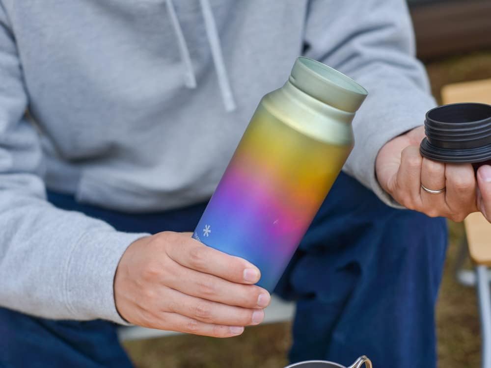Snow Peak Titanium Aurora Bottle 800 - Rainbow