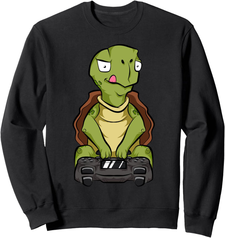 Gaming Schildkröte lustiges Geschenk für Gamer Sweatshirt