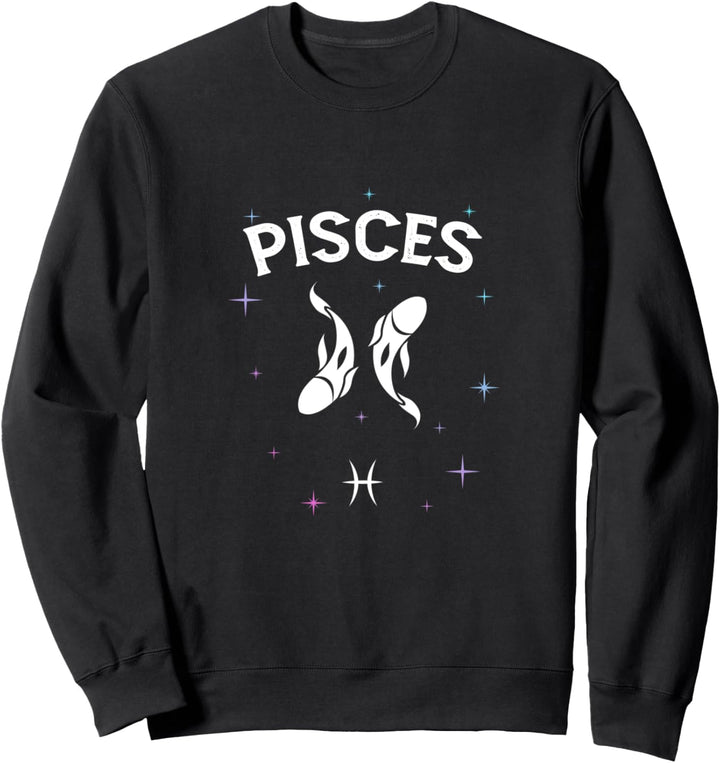 Lustiges Horoskop Fische Symbol Sternzeichen Kostüm Sweatshirt
