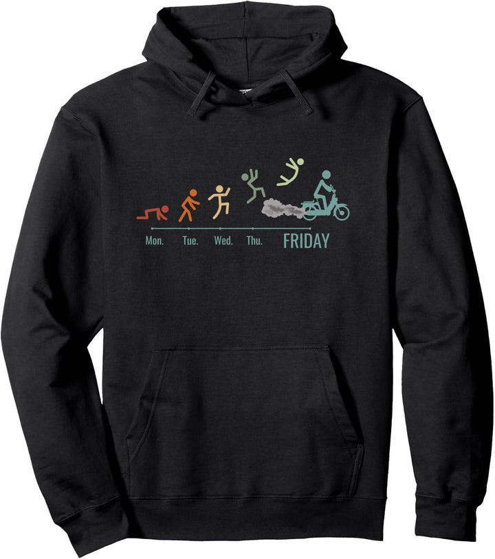 Mofa Mofaroller Moped Mofafahrer Mofa Wochenende Mofa Pullover Hoodie