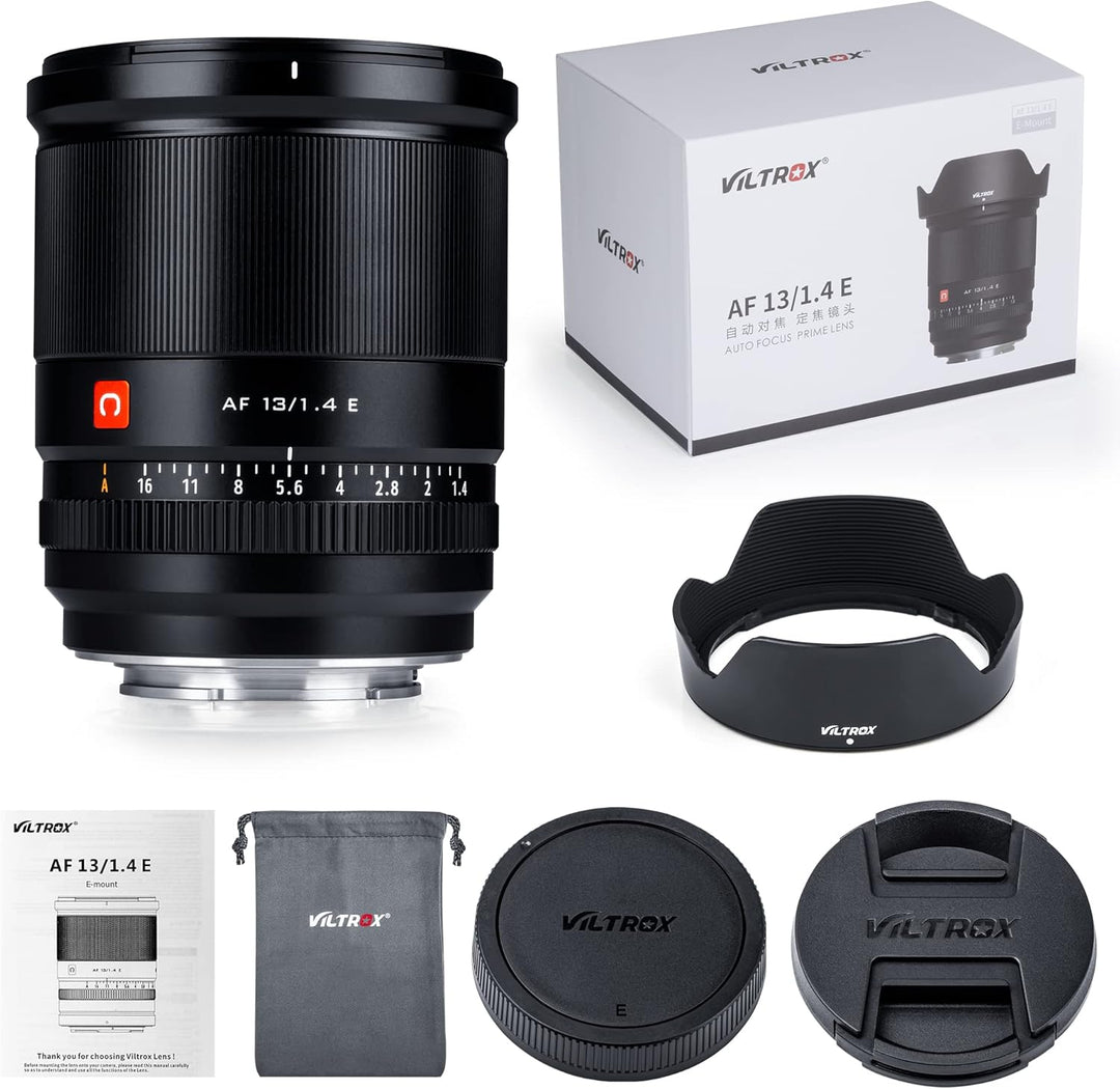 VILTROX AF13mm F1.4 E-Mount Weitwinkel Objektiv APS-C Prime für Sony E ZV-E10 aa6600 a6700 ZV-E10 FX