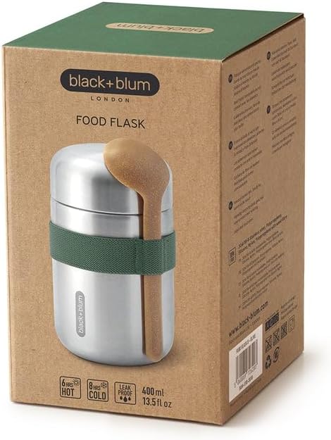 black+blum | Food Flask, Thermobehälter, ozean, 400 ml, Ozean