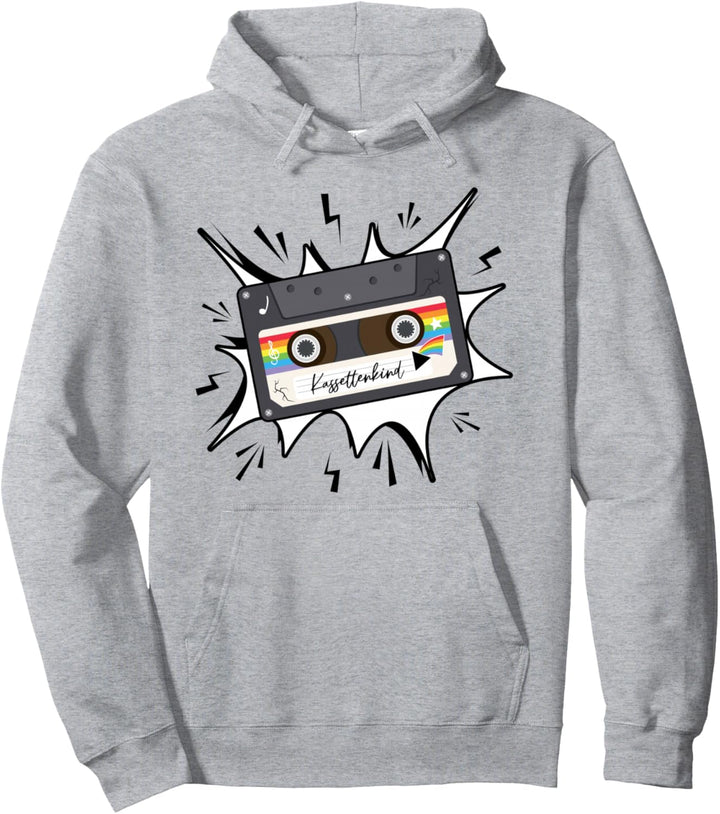 80er 90er Jahre Oldschool Kassette Mottoparty Pullover Hoodie