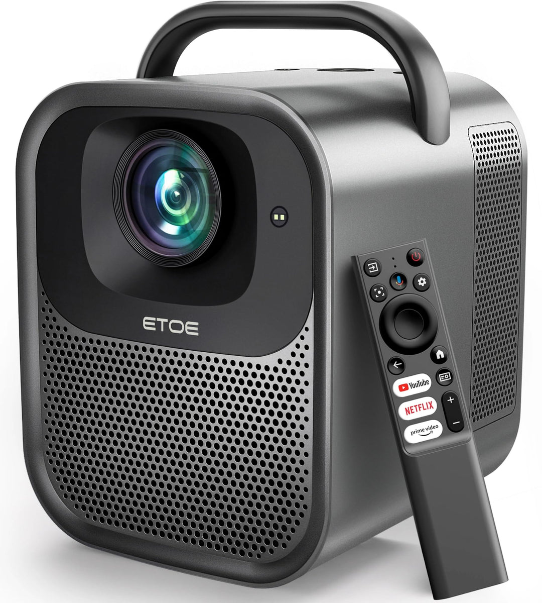 ETOE Smart Beamer 4K mit Google TV & Netflix Lizenz, Autofokus 1080P Full HD, 1300 ANSI Tragbarer Pr