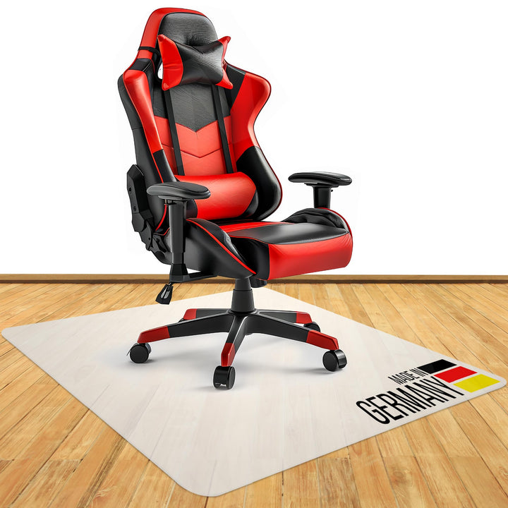 Roxus® Bodenschutzmatte Bürostuhl verschiedene Grössen (50x70cm, milchweiss) - Bürostuhl-Unterlage g