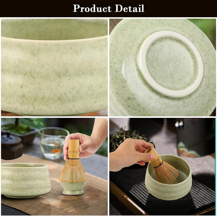 Matcha Set - Matcha Tea Set 5 Piece Matcha Besen Set - Matcha Set für Einsteiger - Stylisches Matcha