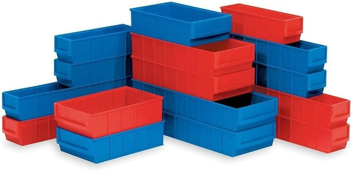 SparSet 10x Leitfähige Industriebox 300 S | HxBxT 8,1x9,1x30cm | 1,6 Liter | ESD, Sichtlagerkasten,