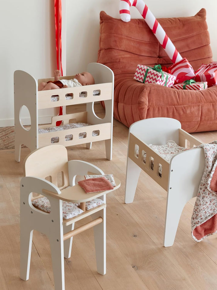 VERTBAUDET Puppenbett aus FSC-Holz, Weiss, TU Weiss Sie, Weiss Sie